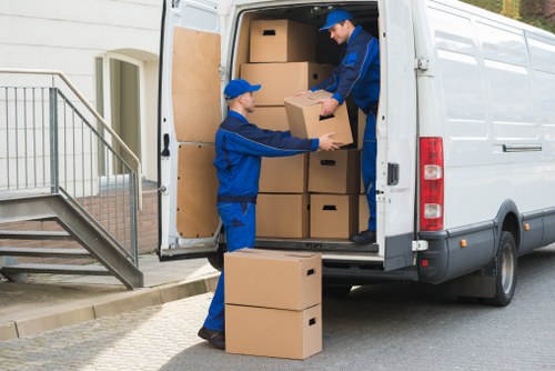 Loading commercial furniture for a Richmond relocation