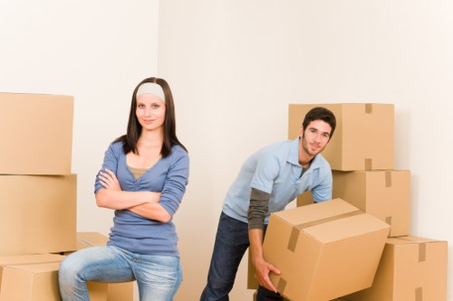 Packed belongings ready for urgent removals or storage in Richmond