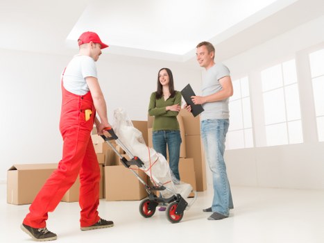 Sturdy packing boxes and protective supplies for a local property relocation