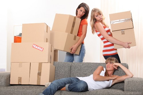 Careful loading for a flat move in Richmond with access challenges